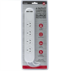 4 Outlet PowerBoard 2 USB With Surge Surge Protector PowerBoard Lead 1M