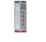 Power Board 4 Socket 1M Lead Lenght Surge Protected With 2 USB Ports - 4 Outlet Powerboard
