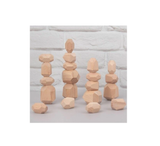 16PC Balancing Stone Wood Toy Creative Wooden Stacking Stone Building Blocks