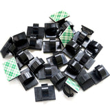 100x Cable Clips Holder Tidy Adhesive Home Car Wire Tie Fixer Drop Clamp Cord