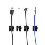 100x Cable Clips Holder Tidy Adhesive Home Car Wire Tie Fixer Drop Clamp Cord