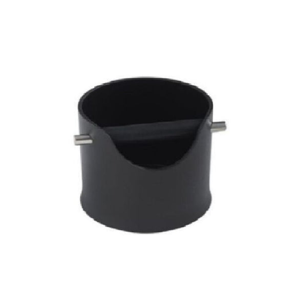 Black Coffee Knock Bin Espresso Grinds Tamper Waste Box 110mm