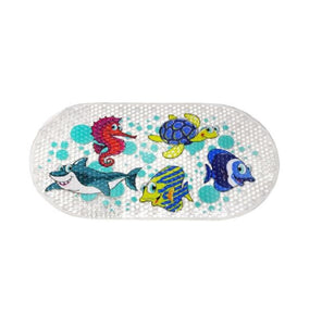 SEA CREATURES BATH PVC NON SLIP BATHTUB MAT CHILD KID SHOWER MAT