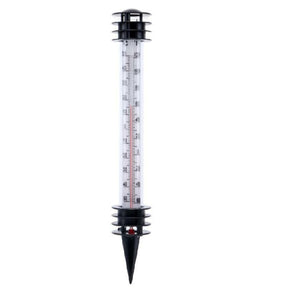 2x Inground Analogue Thermometer With Ground Spike Garden Outdoor 23cm