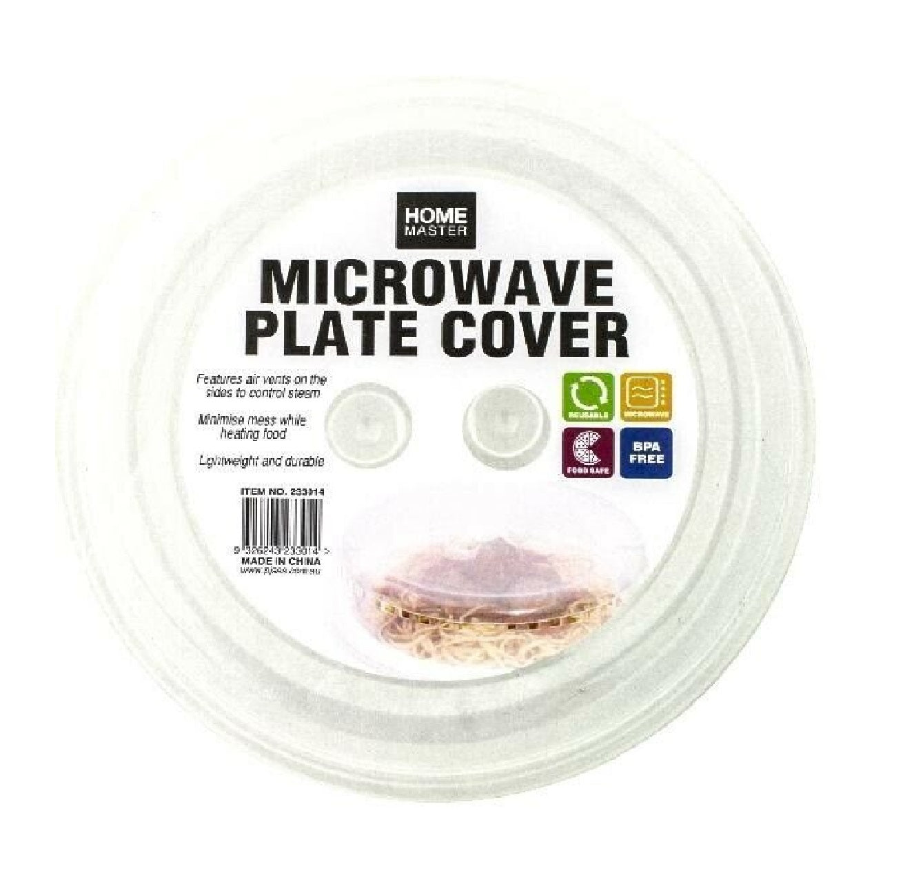 Home-X HOME-X Reusable Microwave Plate with Dome Lid Cover